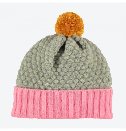 Catherine Tough Kids Hat Soft Green / Pink