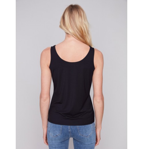 Reversible Bamboo Cami - Black