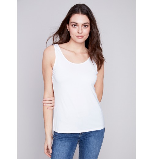 Reversible Bamboo Cami - White