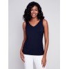 Reversible Bamboo Cami - Navy