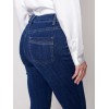 Jeans with Side Zipper - Indigo