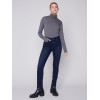 Tencel Turtleneck Top - Charcoal