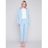 Blazer with Ruched Back - Sky