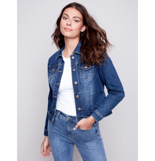 Stretch Denim Jacket - Indigo