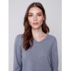 Basic V-Neck Sweater - Gray