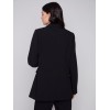 Blazer with Ruched Back - Black