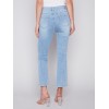 Bootcut Stretch Denim Pants - Light Blue