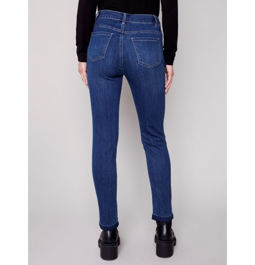 Cuffed Hem Jeans - Blue Jean