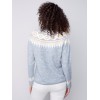 Jacquard Knit Ski Sweater - Gray