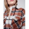 Plaid Flannel Shirt Jacket - Cider