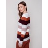 Plush Striped Sweater - Powder