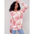 Printed Plush Knit Sweater - Orchid