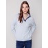 Quarter Zip Funnel Neck Sweater - Snowflake