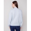 Quarter Zip Funnel Neck Sweater - Snowflake