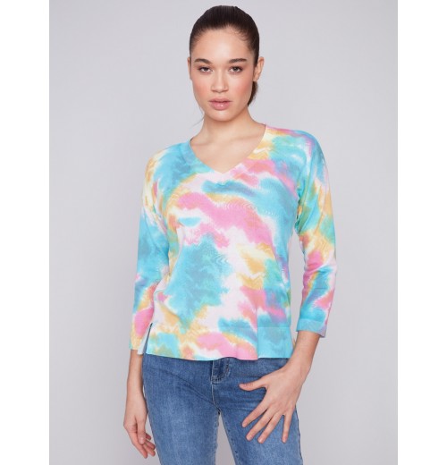 Reversible Cotton Sweater - Multicolor