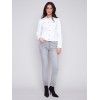 Stretch Denim Jacket - White