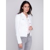 Stretch Denim Jacket - White