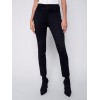 Twill Pants with Zipper Pocket Detail - Black