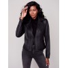 Vintage Faux Suede Perfecto Jacket - Black