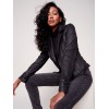 Vintage Faux Suede Perfecto Jacket - Black